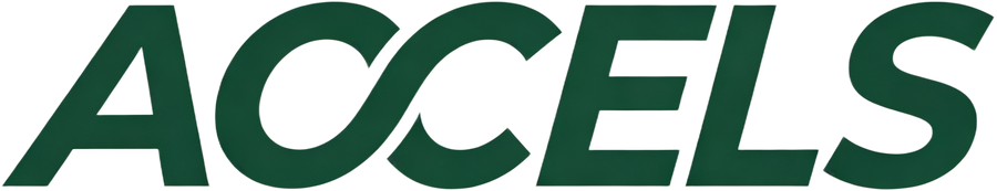 Accels wordmark, ink